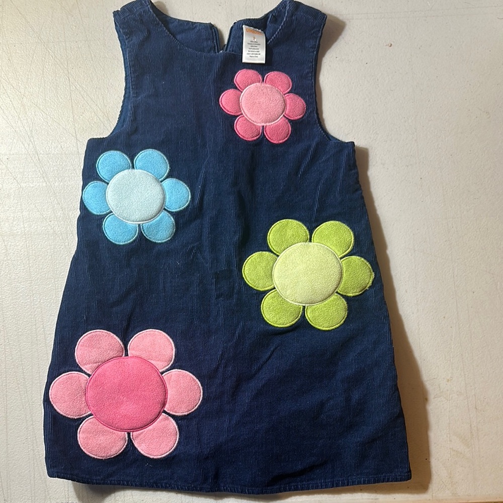 Gymboree Floral Appliqué Sleeveless Dress
